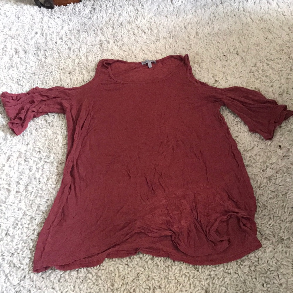Charlotte Russe cold shoulder shirt